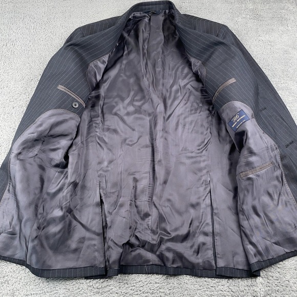 Brooks Brothers Blazer Mens 40R Madison Fit 346 Pinstripe Wool Jacket Classic - Picture 3 of 15